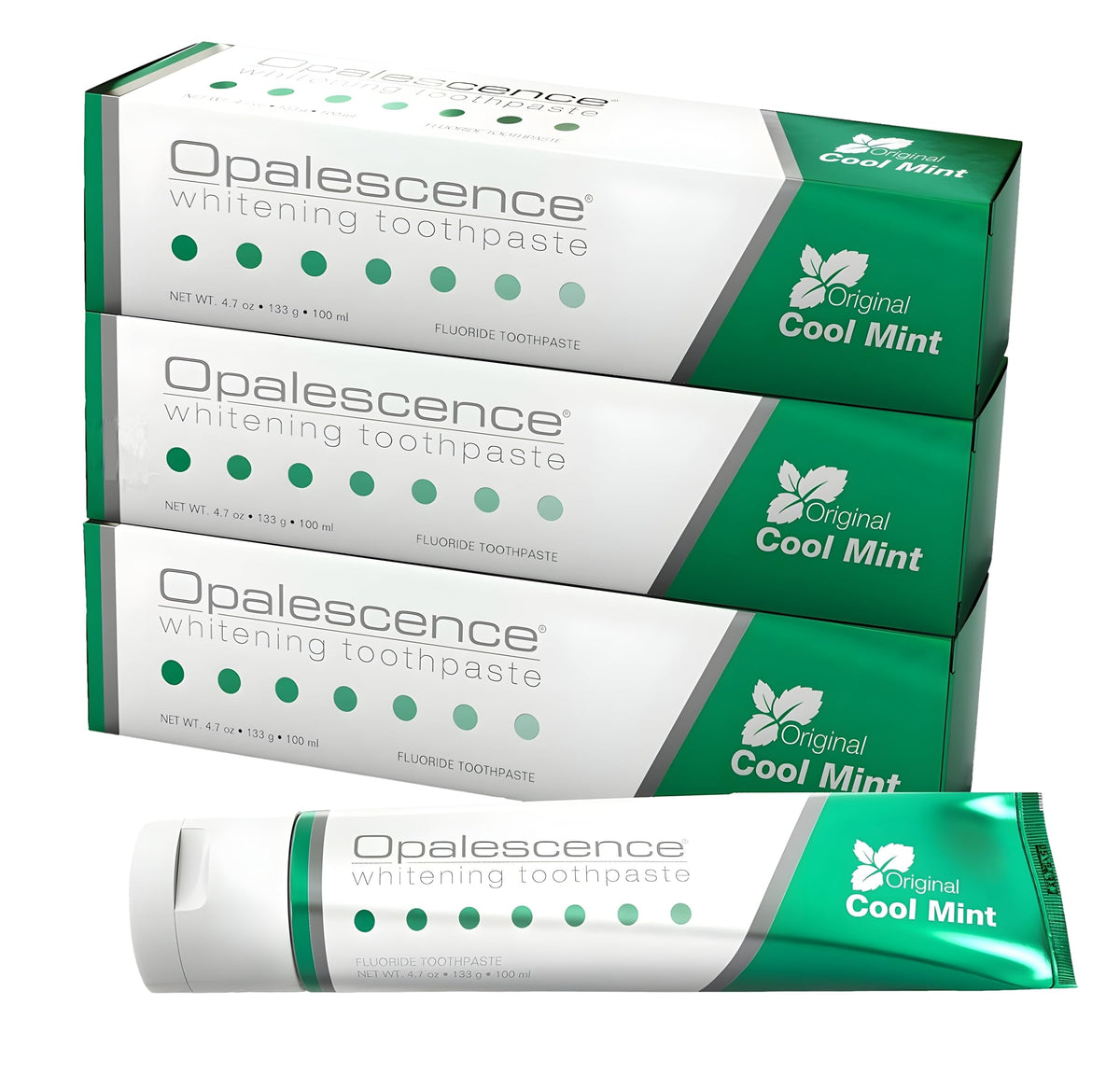 Opalescence dentifrice original formule: emballage triple pratique et économique.