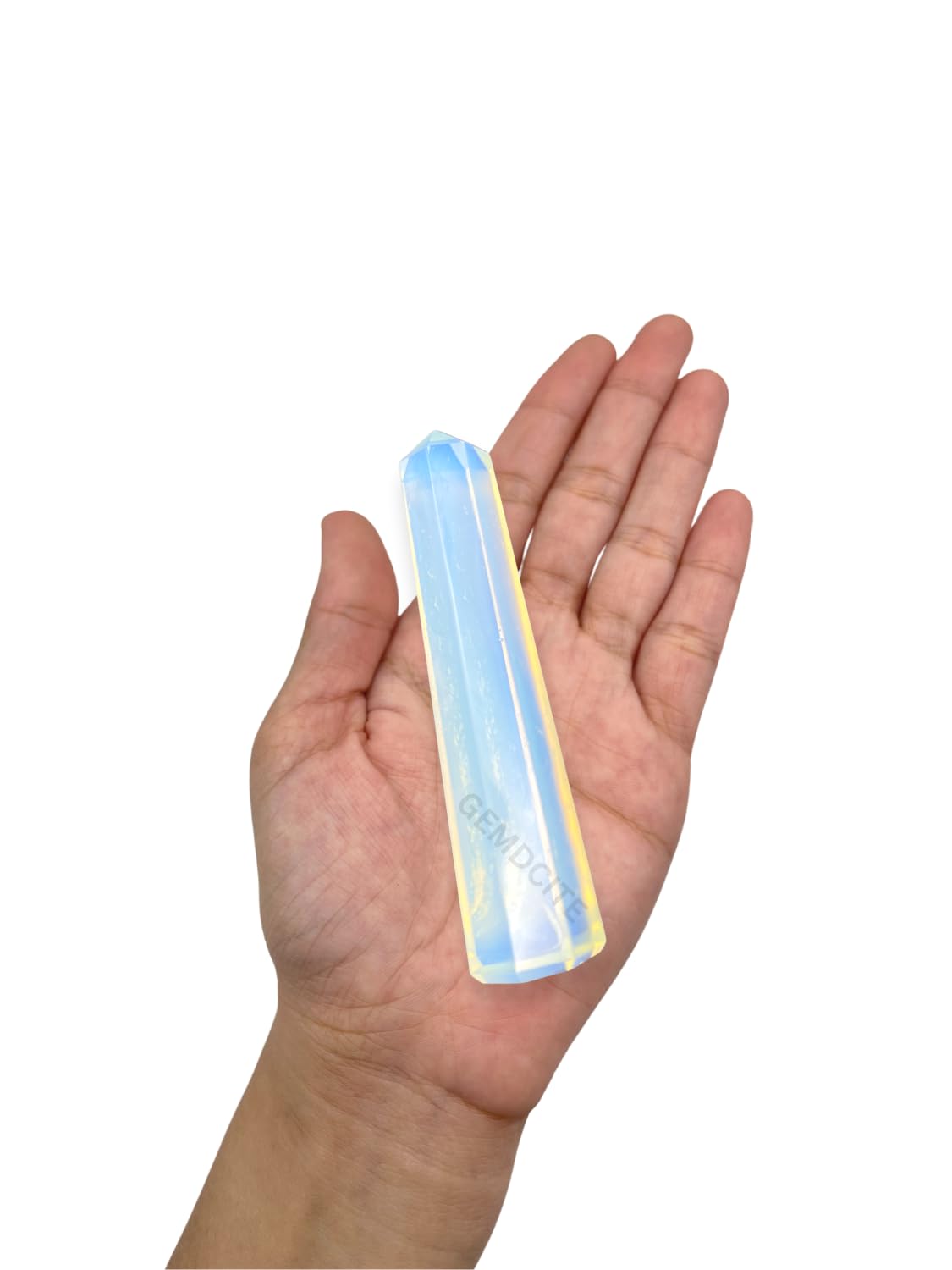Opalite obélisque 70mm Wholesale Gem Shop pour rituels calmes.