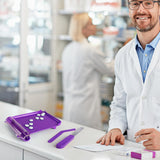 Outil violet Opret, visible pour l’organisation en pharmacie.