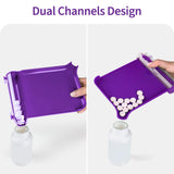 Spatule droite Opret utilisée pour prélever les pilules sans toucher.