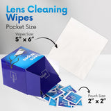 OPTEEL lingettes pour caméras et lunettes nettoyage doux sans rayures.