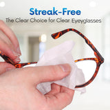 OPTEEL lingettes préhumidifiées pour lunettes, nettoyage rapide et en douceur