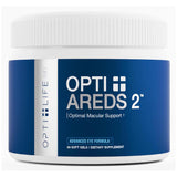 Opti + Life MD AREDS 2 gélules — boîte prête à l'emploi pour le soutien oculaire.