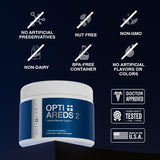 Opti + Life MD AREDS 2 gélules — prise matin pour le soutien visuel au quotidien.