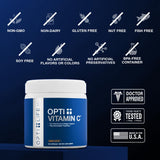 Opti + Life MD Calcium ascorbate, absorption douce sans inconfort digestif