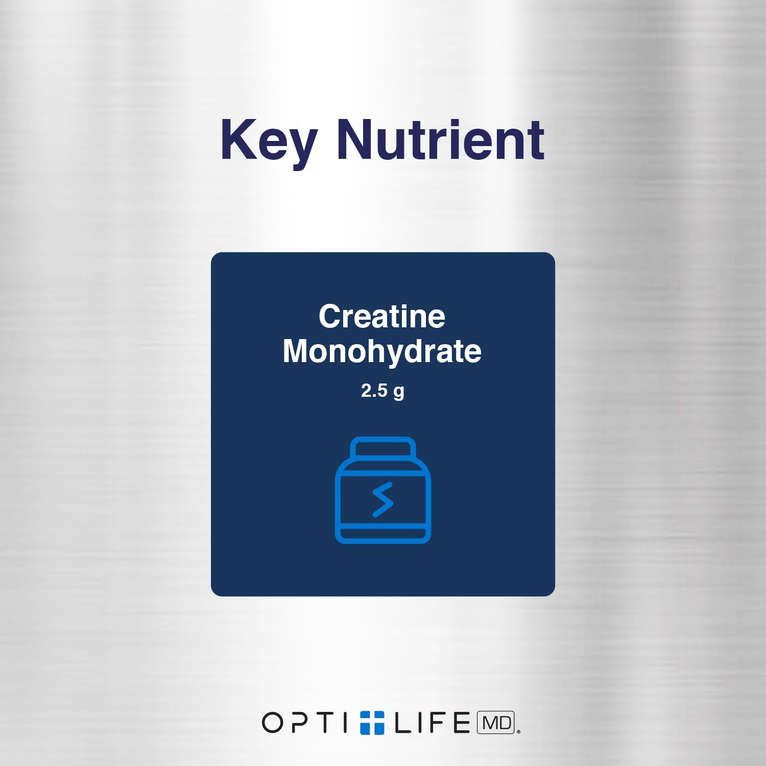 Opti + Life MD créatine monohydrate – capsules à prendre avec un verre d’eau