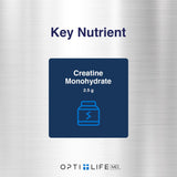 Opti + Life MD créatine monohydrate – capsules à prendre avec un verre d’eau