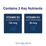 Opti Life MD D3/K2 dosage – rappel quotidien pour optimiser l’assimilation.