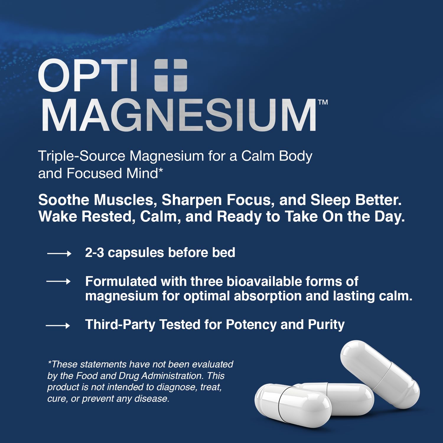 Gélules Opti + Life MD, forme douce et facile à avaler.