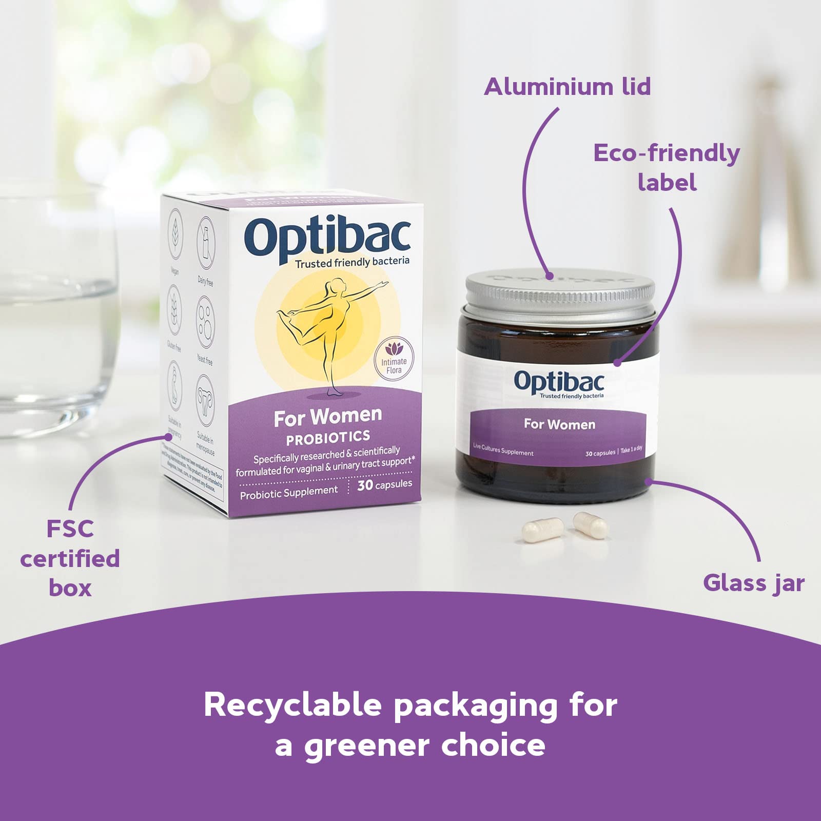 Optibac Probiotics pour Femmes, usage quotidien: intégration simple dans le quotidien.