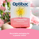 Logo Optibac Probiotics One Week Flat sur fond clair pour une reconnaissance rapide.