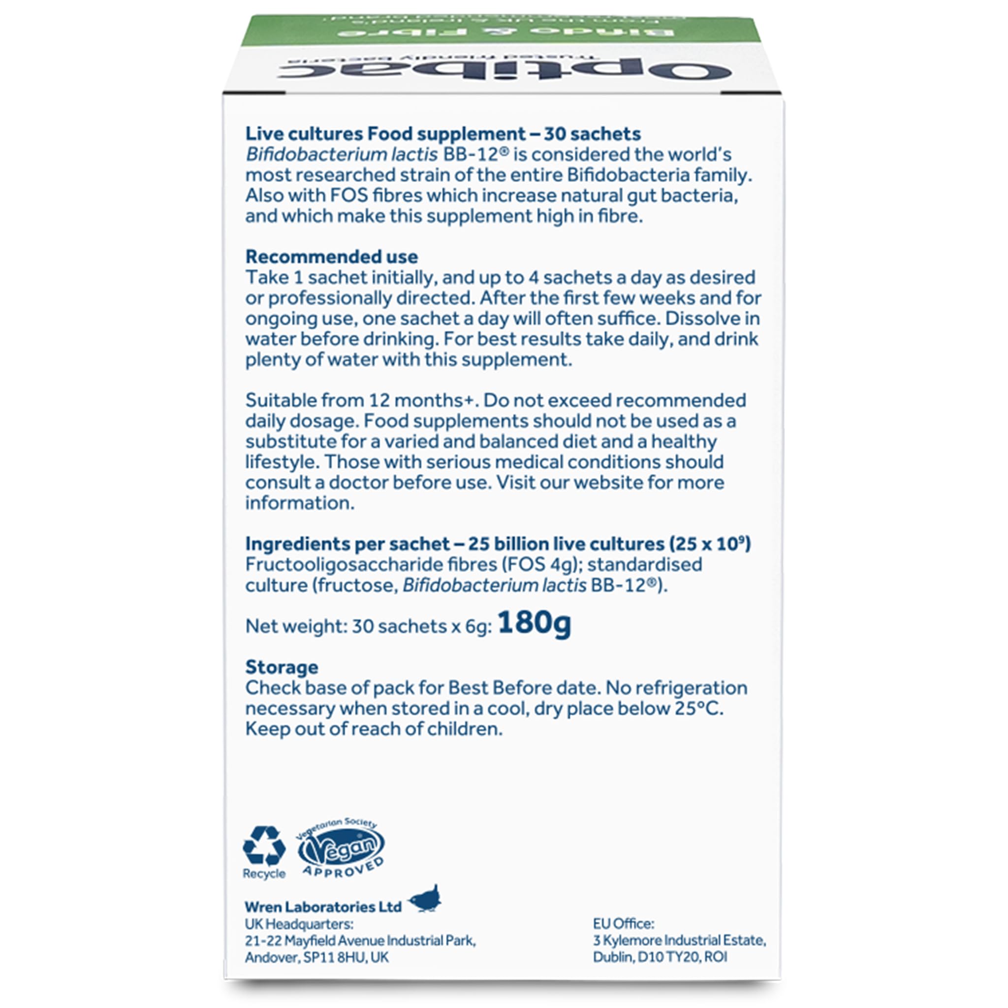 Usage quotidien Optibac Probiotics soutient le microbiote sans contrainte