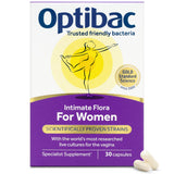 OptiBac Probiotiques femmes capsules, soutien quotidien de la flore intime.