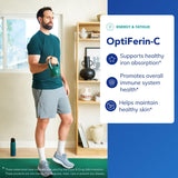 OptiFerin-C et vitamine C vegan, favorisent l’absorption du fer.