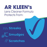 Optigear AR Kleen: Nettoyage efficace des lentilles sans traces.