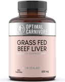 Optimal Carnivore: foie bovin seche en capsules, soutien potentiel énergie et vitalité.