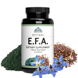 Optimal Health Systems EFA — bouteille: apport végétal d'oméga-3 pour cœur et cerveau.