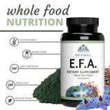 Optimal Health Systems EFA — étiquette sans additifs: formule propre et adaptée au régime.