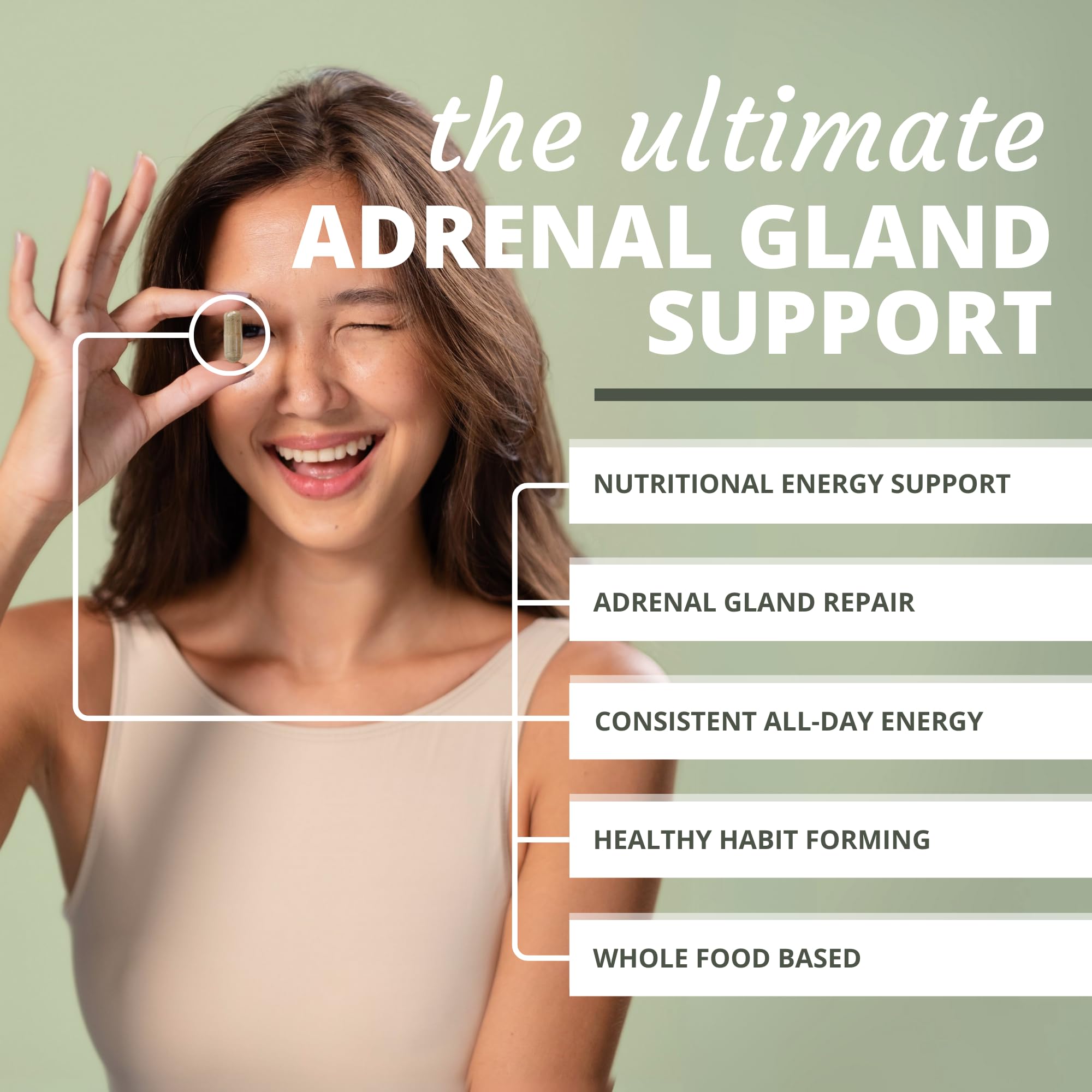 Opti-Adrenal avec Rhodiola, ingredients naturels pour la gestion du stress.