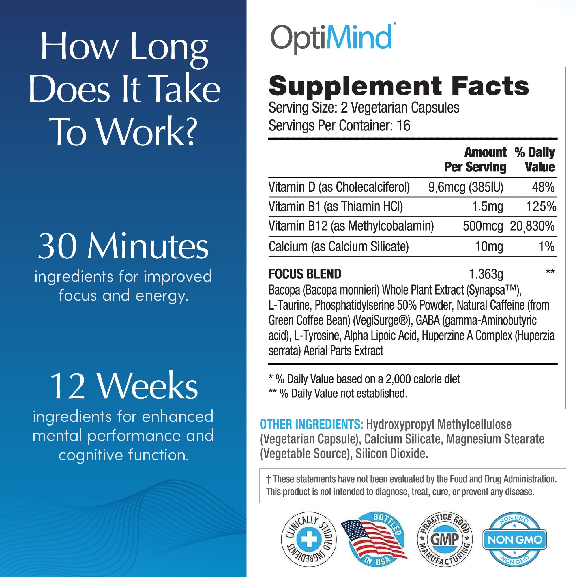 Optimind – huperzine A, soutien cognitif naturel.