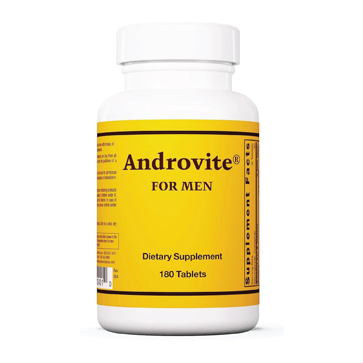 Bouteille Optimox Androvite pour hommes, accès rapide et dosage quotidien pratique.
