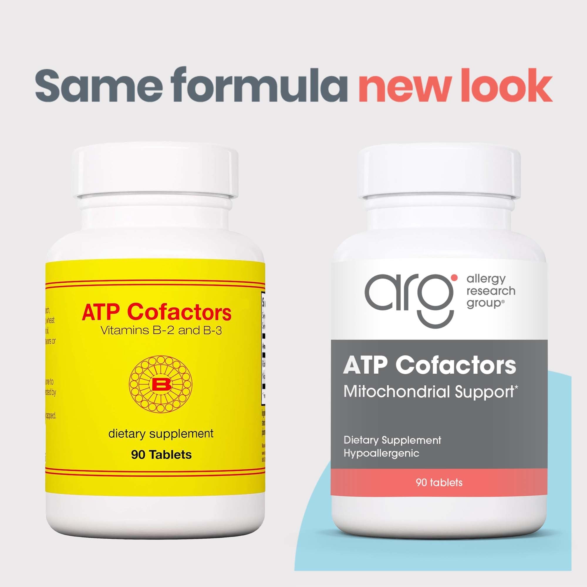 Optimox ATP Cofactors – comprimés en gros plan, vitamine B2 et B3 pour l'énergie.