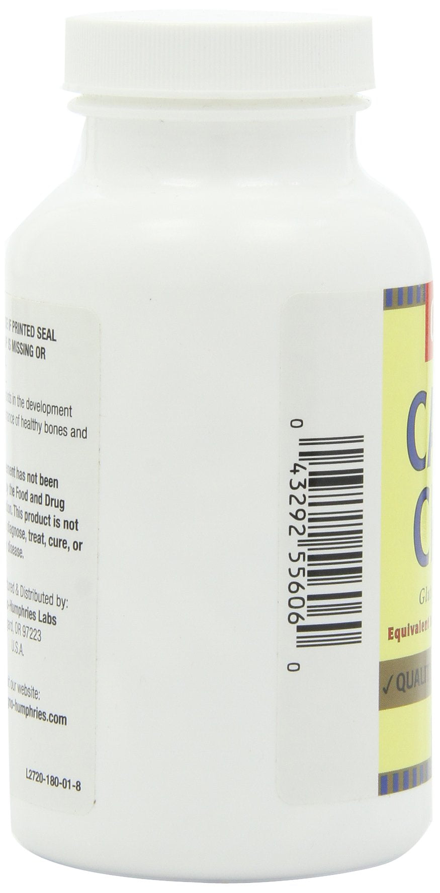 Optimum Calcium Citrate, vue du flacon et des comprimés dans l'étui