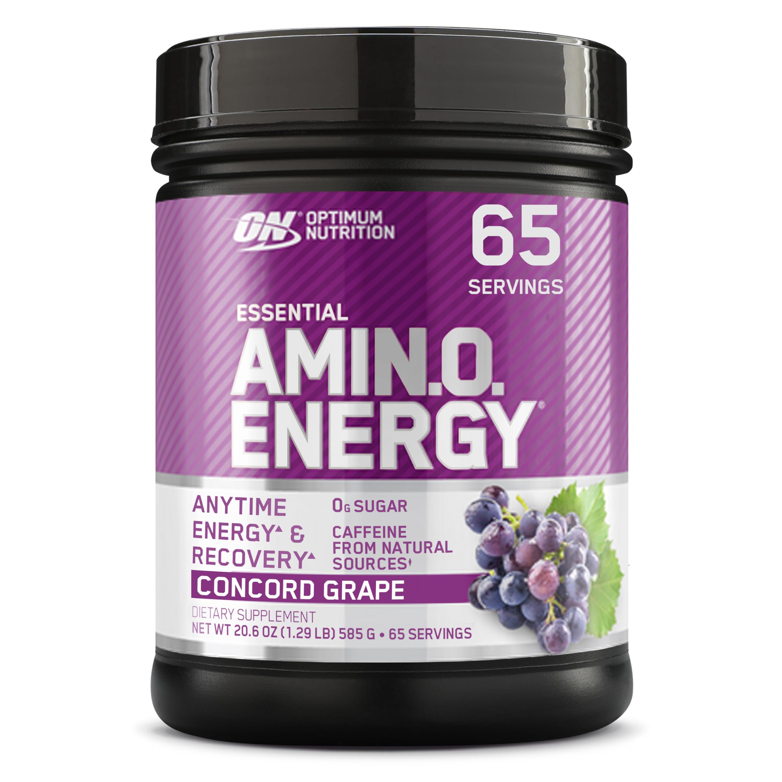 Optimum Nutrition Amino Energy — boîte raisin Concord, parfait pour démarrer l'entraînement