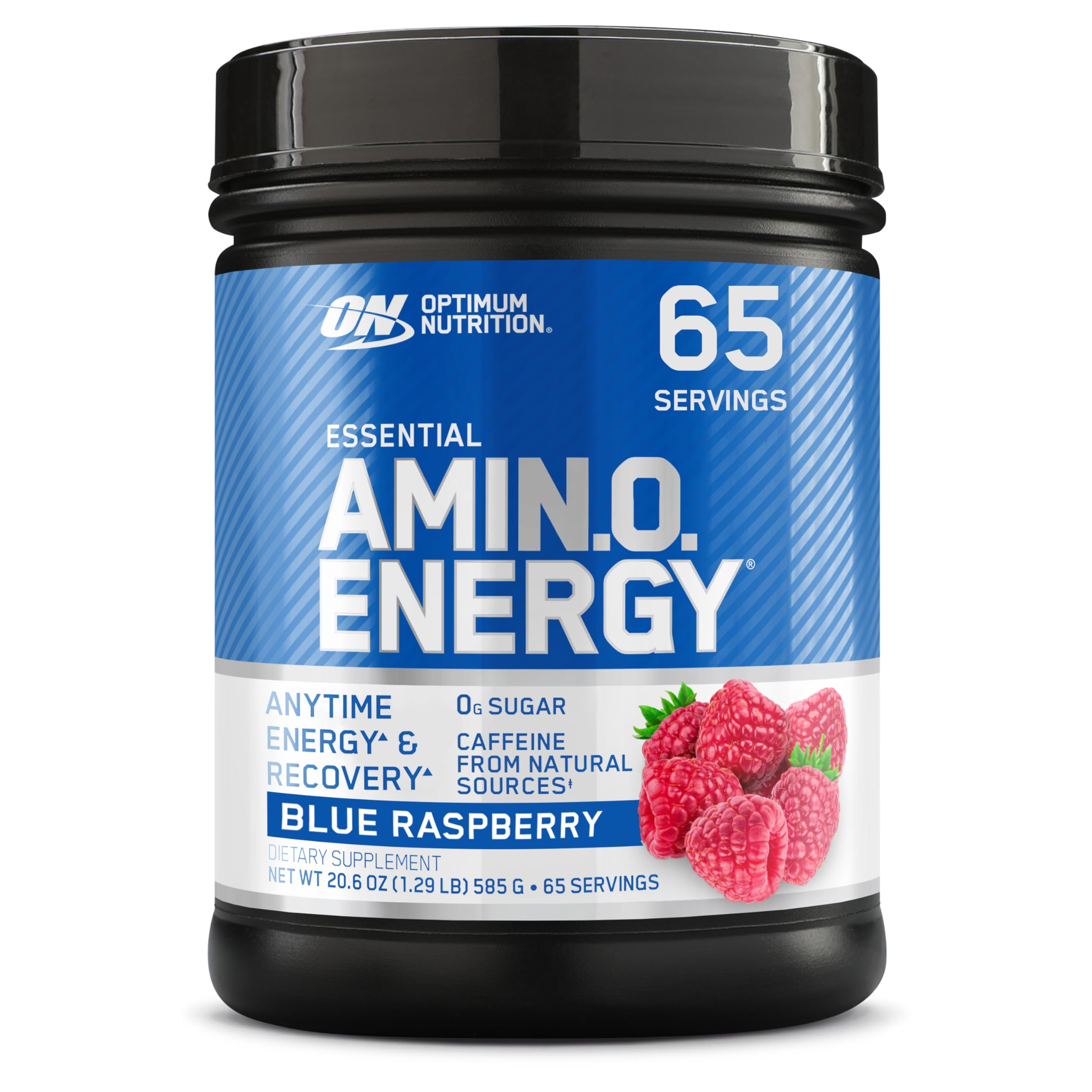 Optimum Nutrition Amino Energy: bouteille et emballage, énergie prête à l'emploi.