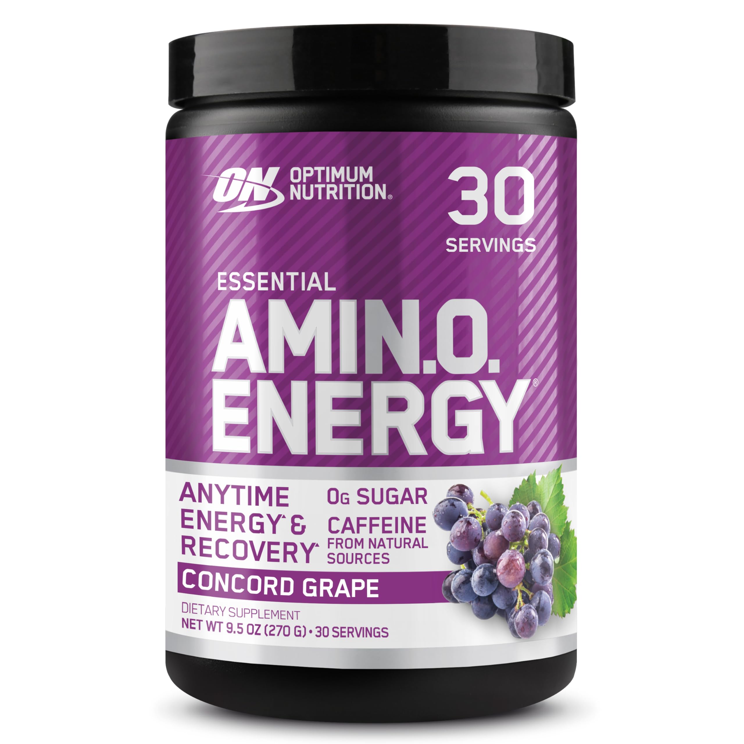 Optimum Nutrition Amino Energy, bouteille saveur raisin Concord, énergie soutenue pour l'entraînement