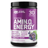 Optimum Nutrition Amino Energy, bouteille saveur raisin Concord, énergie soutenue pour l'entraînement