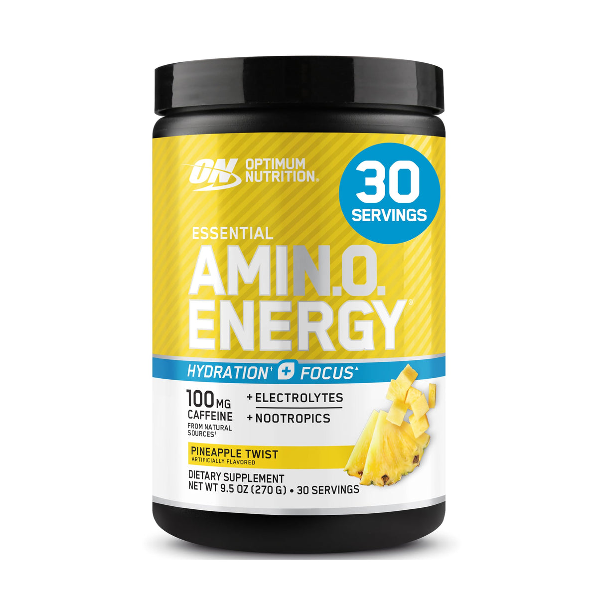 Optimum Nutrition Amino Energy avec électrolytes pour énergie et hydratation pendant l’effort.
