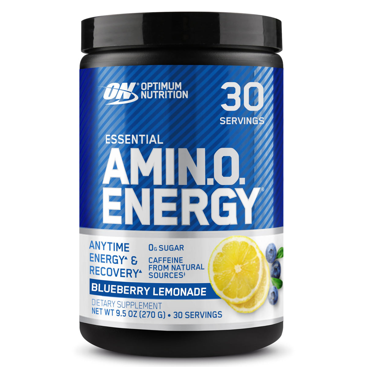 Optimum Nutrition Amino Energy: poudre myrtille-citronnade prête à mélanger pour énergie fruitée