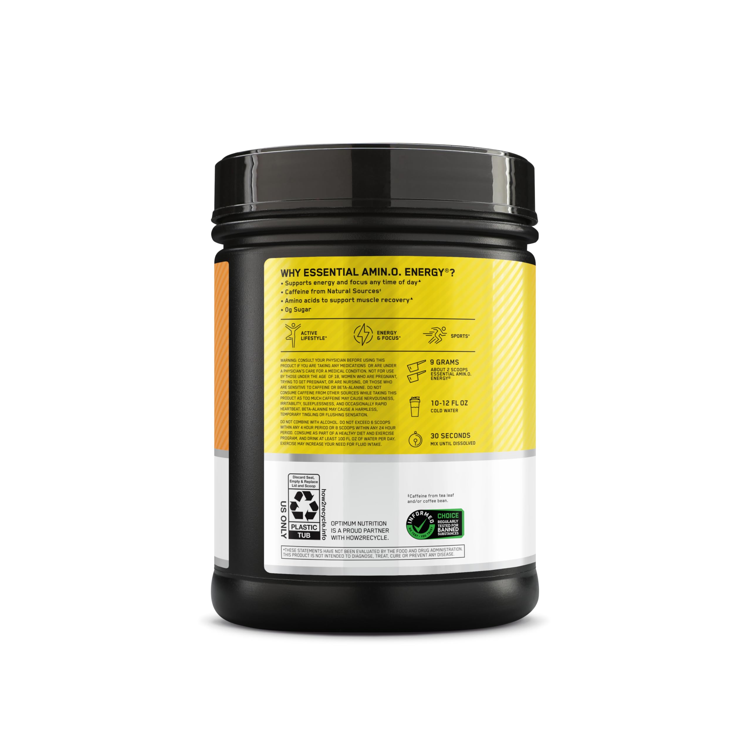 Goût citron pétillant d’Amino Energy, dégustation rafraîchissante et revitalisante.