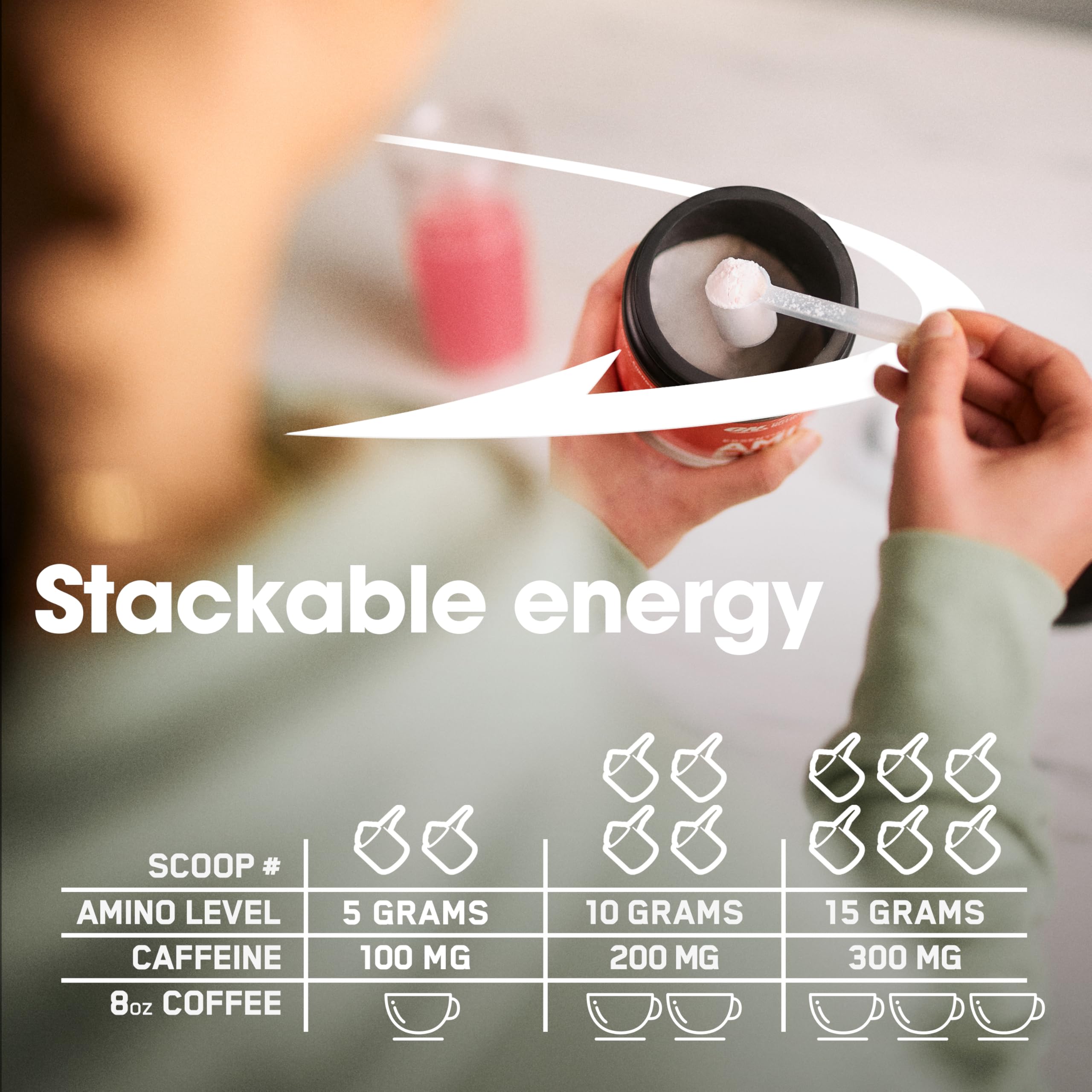 Optimum Nutrition Amino Energy, extrait thé vert et café vert, énergie naturelle