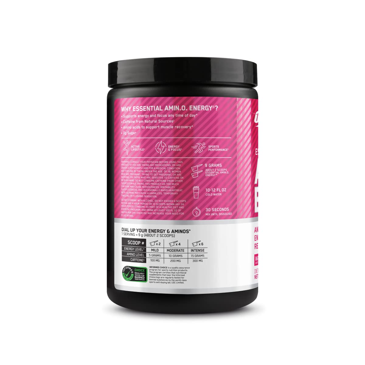Optimum Nutrition Amino Energy, routine sportive optimisée avec ce complément
