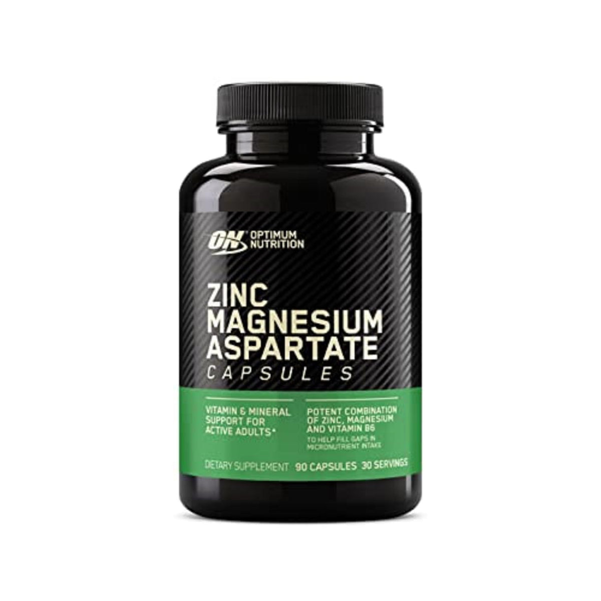 Optimum Nutrition Zinc Magnesium Aspartate, bouteille visible, soutien énergie et immunité