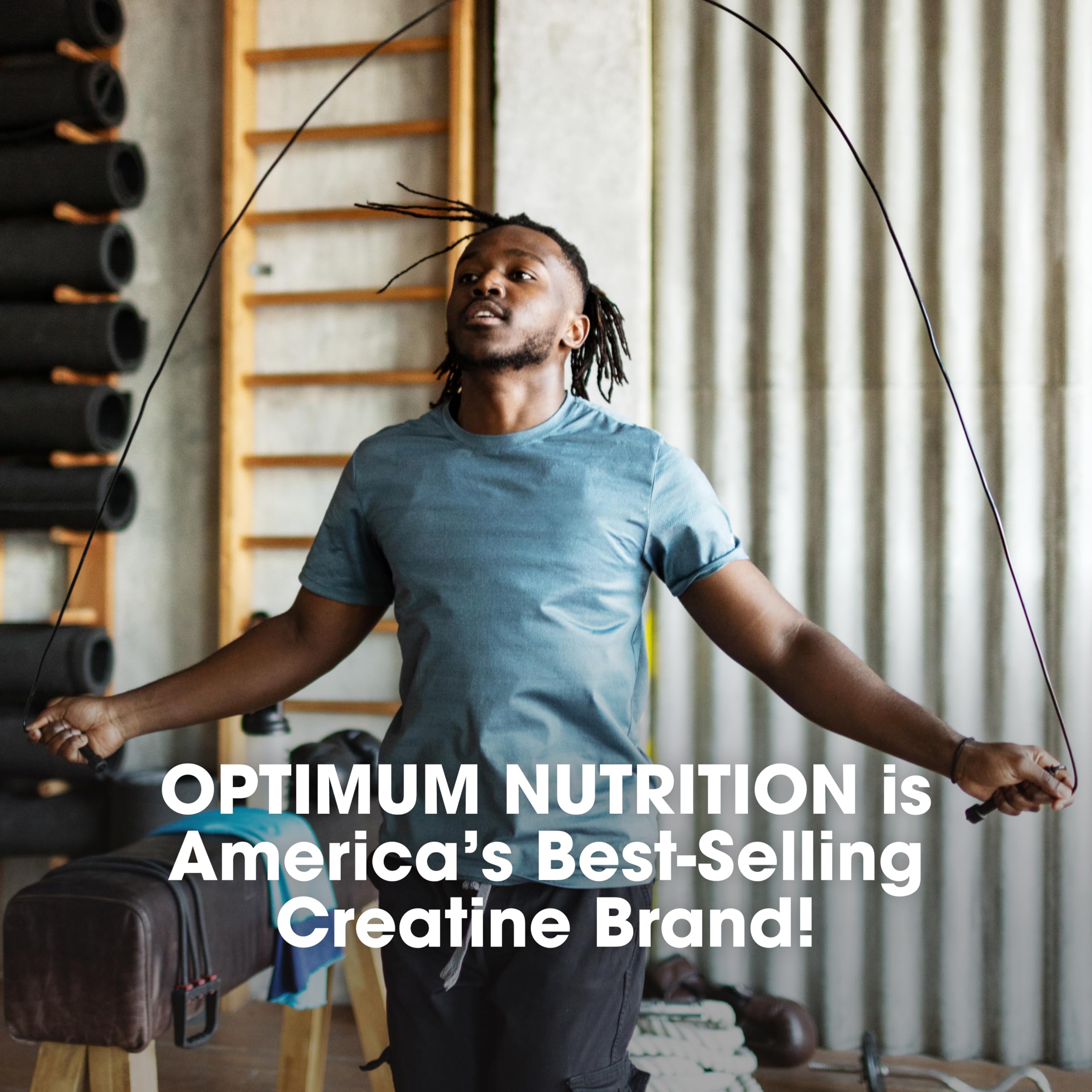Optimum Nutrition creatine monohydrate conteneur opaque: protection et conservation