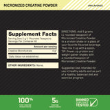 Cuillère domestique pour Optimum Nutrition Creatine Monohydrate, facilite le dosage quotidien et le mélange.