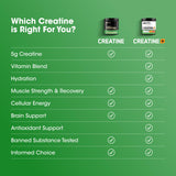 Optimum Nutrition creatine monohydrate etiquette nutritionnelle: informations cles sur emballage