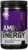 Bouteille Optimum Nutrition Essential Amino Energy Concord Grape prête pour l'entraînement.
