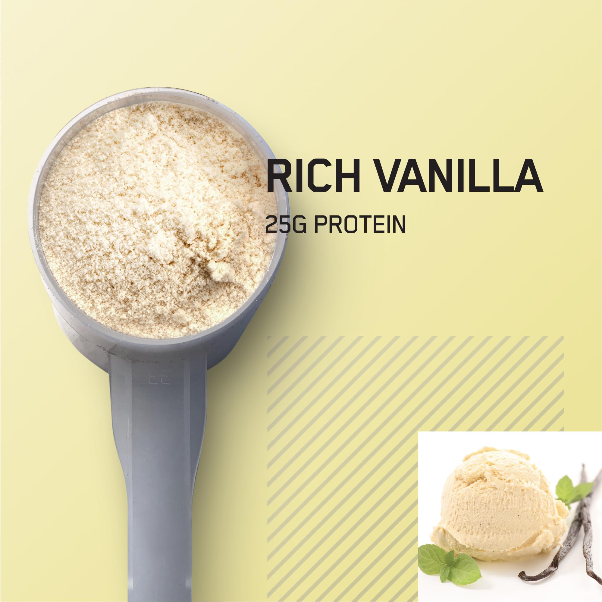 Shaker Optimum Nutrition Gold Standard Isolate vanille, mélange rapide après entraînement