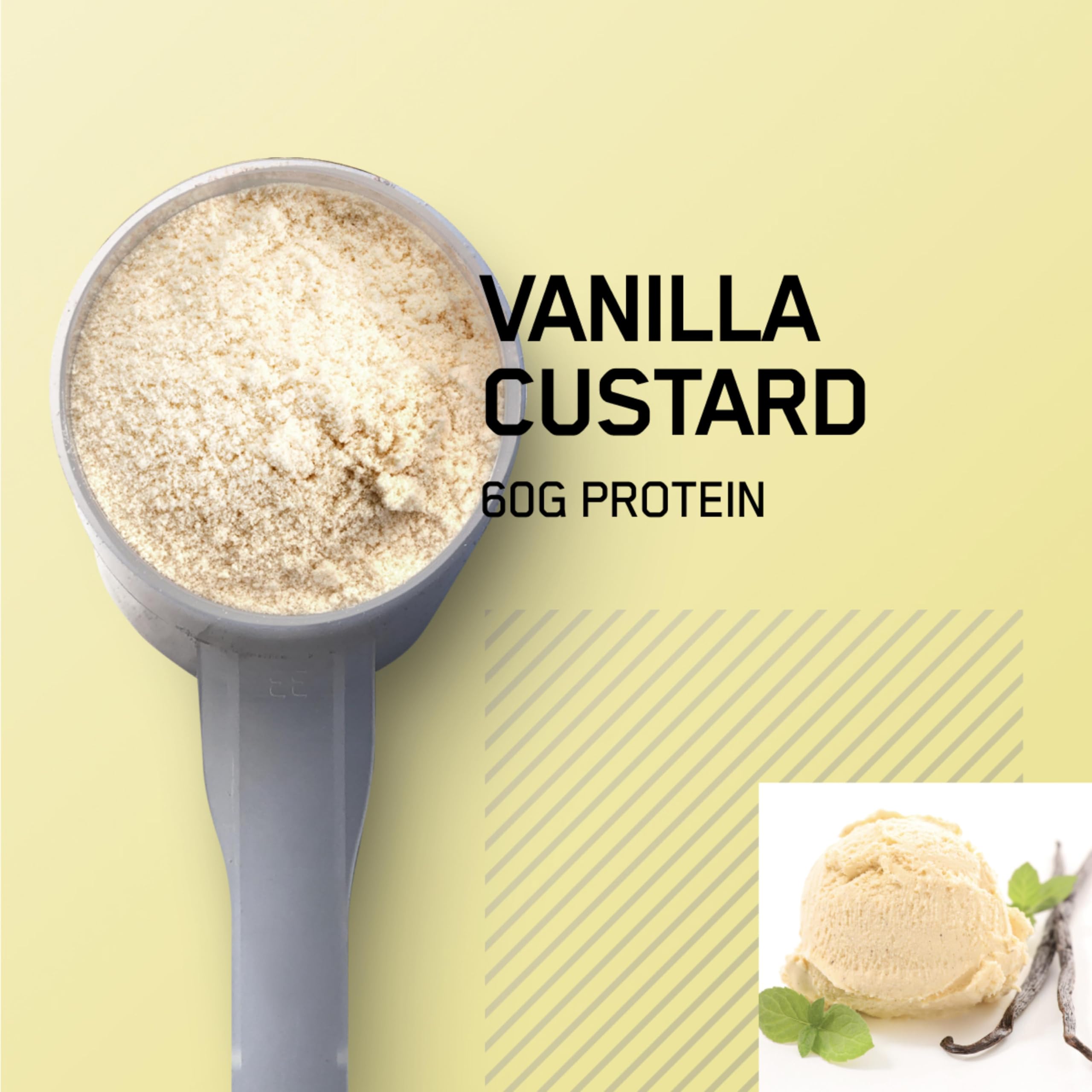 Optimum Nutrition Gold Standard Pro Gainer poudre vanille custard pour shake rapide après entraînement