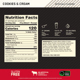 Emballage Optimum Nutrition Gold Standard, facile à transporter et stocker.