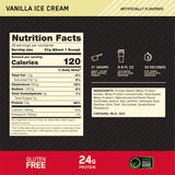 Shaker Optimum Nutrition Gold Standard Whey Vanilla Ice Cream, mélange facile.