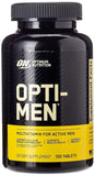 Optimum Nutrition Opti-Men: bouteille avec étiquette, soutien quotidien en vitamines.