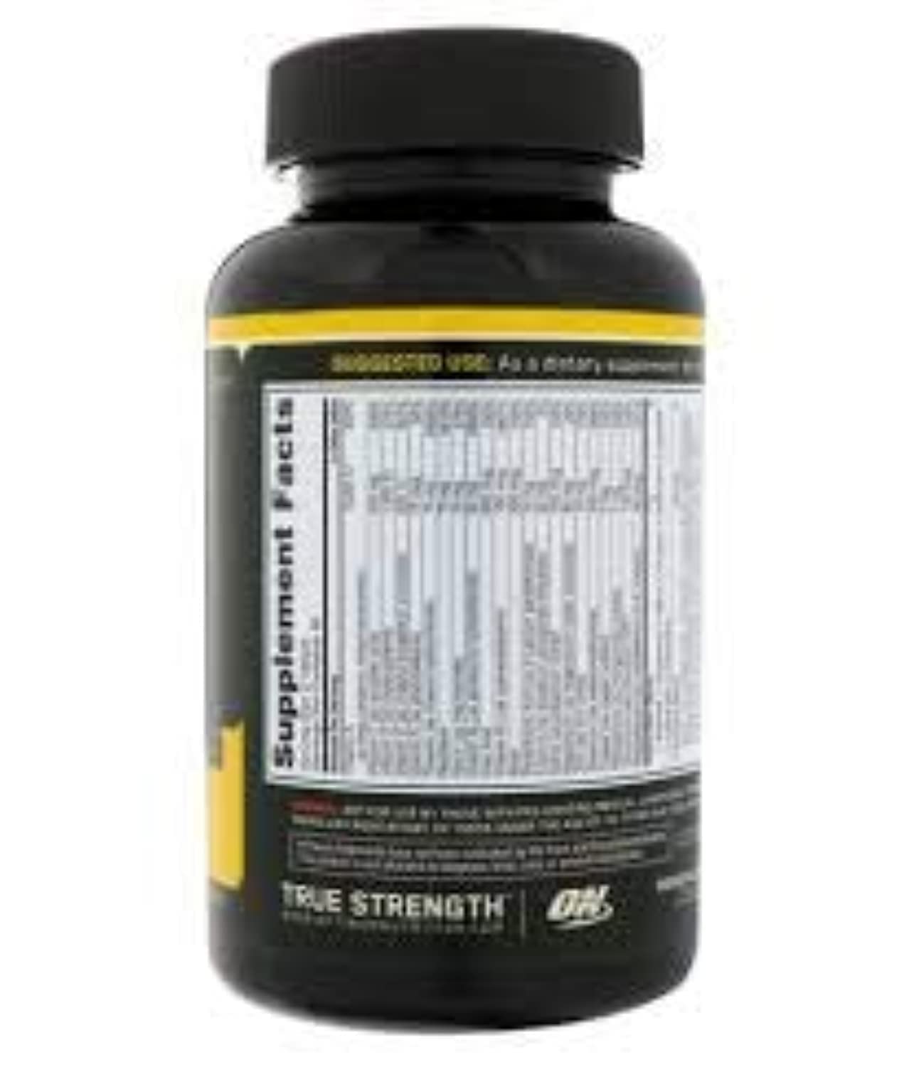 Optimum Nutrition Opti-Men: prise matinale lors du petit-déjeuner.
