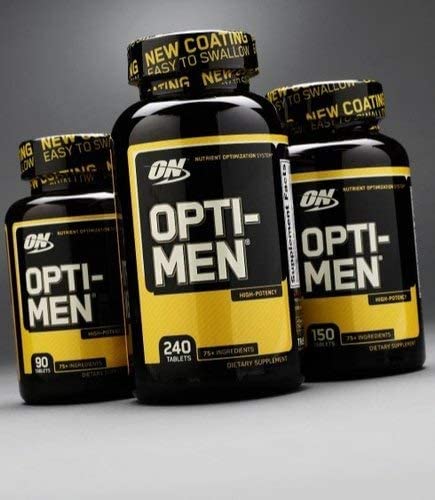 Optimum Nutrition Opti-Men: prise du midi avec le déjeuner.