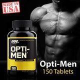Optimum Nutrition Opti-Men: comprimés faciles à avaler lors des repas.