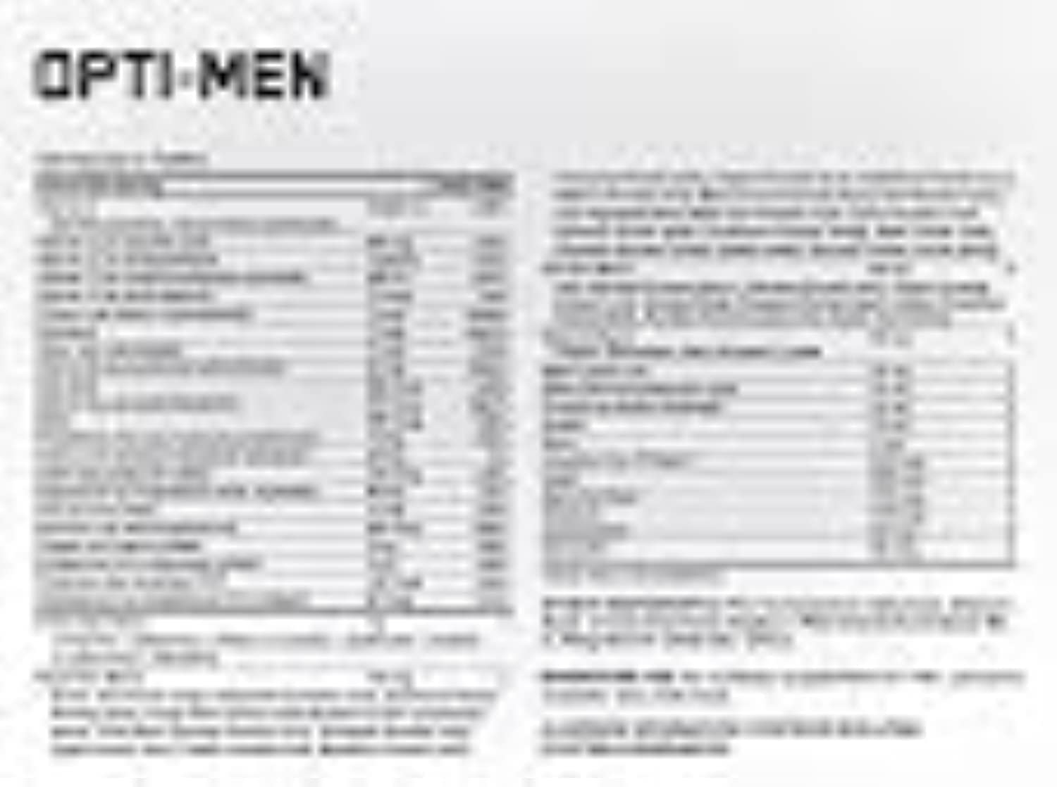 Optimum Nutrition Opti-Men: tablettes nouvelle formulation faciles à avaler.